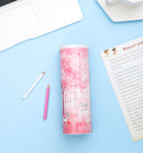 Modern Pink Pencil Case With Calculator and Pens