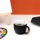 Ceramic Cup and Plate Set With Metal Spoon