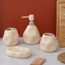 Hexagon Shape Ceramic Bathroom Set of 4 Pcs