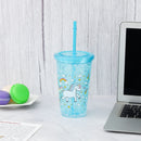 Unicorn with Rainbow Printed Sippers