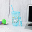 Unicorn with Rainbow Printed Sippers