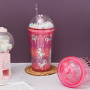 All Over Unicorn Printed Sippers With Bubble Lid