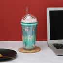 All Over Unicorn Printed Sippers With Bubble Lid