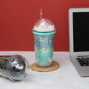 All Over Unicorn Printed Sippers With Bubble Lid