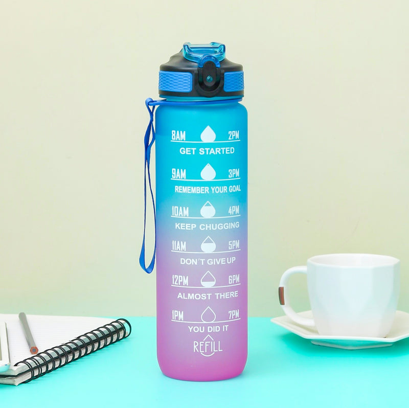 Unbreakable Sippers Bottle With Motivational Time Maker