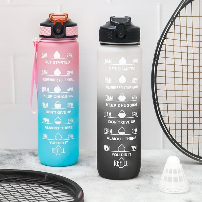 Unbreakable Sippers Bottle With Motivational Time Maker