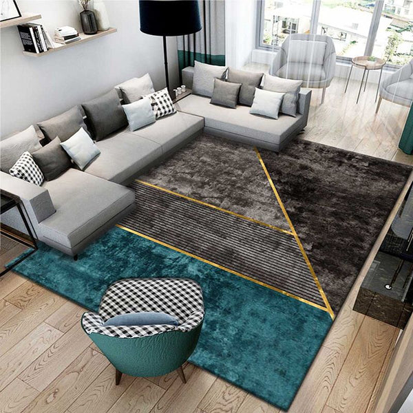 Abstract Strip Modern Home Carpet