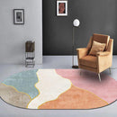 Waves Pattern Multicolur Bedside Floor Mat