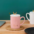3D Ceramic Magical Reindeer Designed Mug