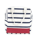Stripe Design Heat Insulated Red Tiffin Bag Set of 2