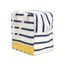 Stripe Design Heat Insulated Yellow Tiffin Bag Set of 2