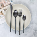 High Quality Black Metal Cutlery Set