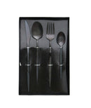 High Quality Black Metal Cutlery Set