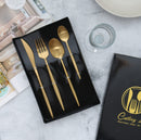 High Quality Golden Metal Cutlery Set