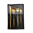 High Quality Golden Metal Cutlery Set