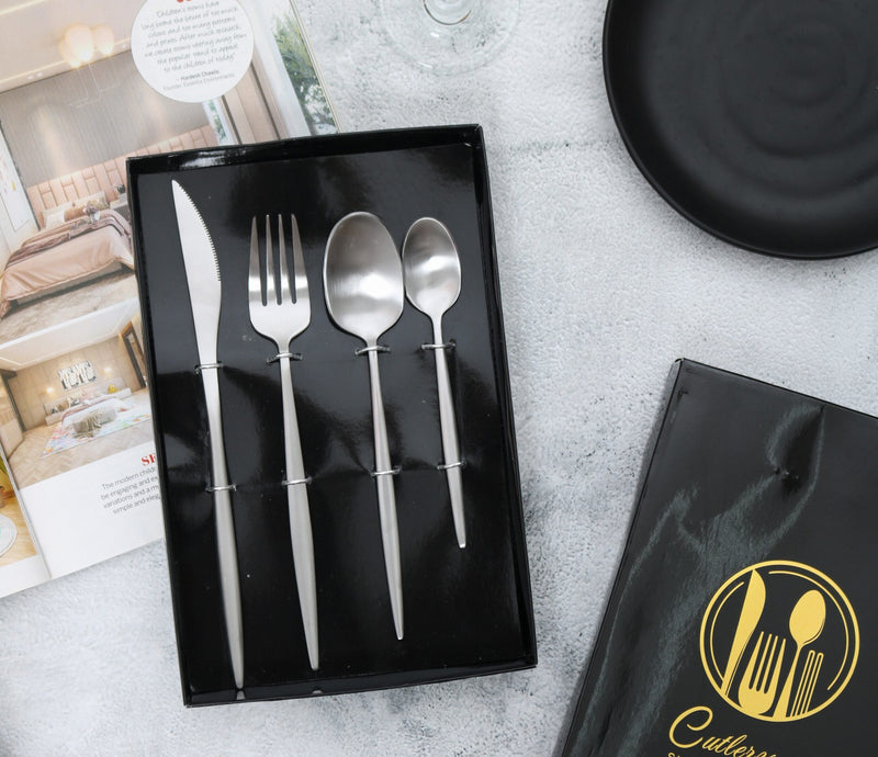 High Quality Silver Metal Cutlery Set