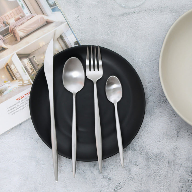 High Quality Silver Metal Cutlery Set