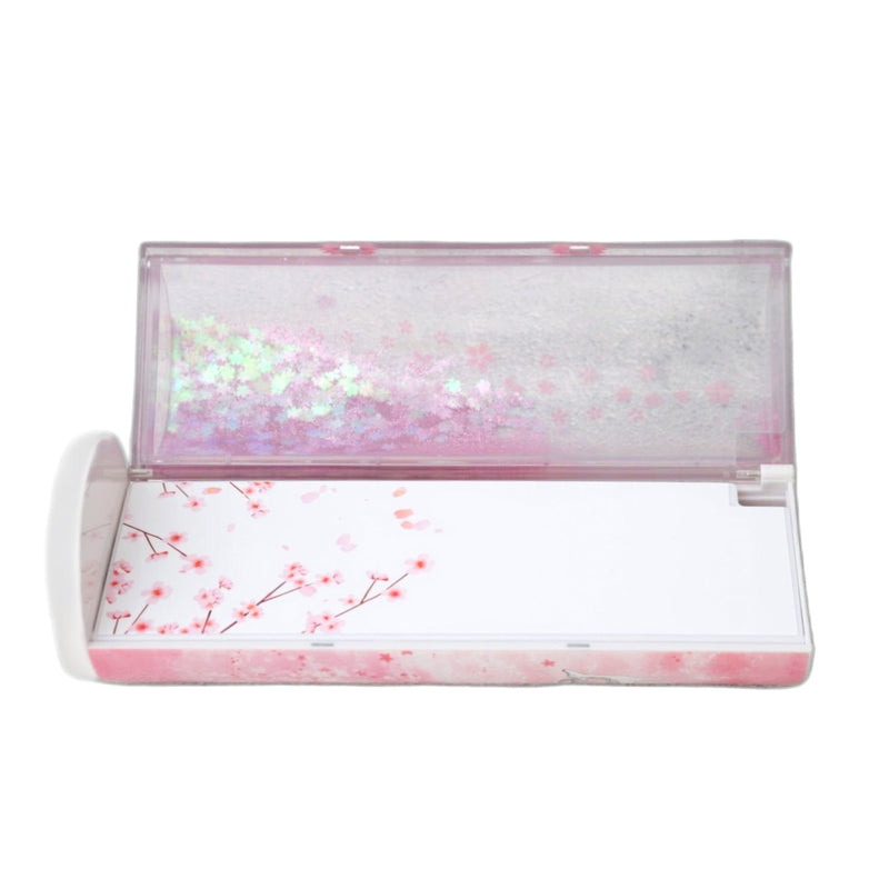 Modern Pink Pencil Case With Calculator and Pens