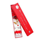 Artificial Flower Gift Box With Golden Rose Love And Teddy Set of 2